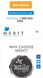 Mobile Screenshot of merit-insurance.com